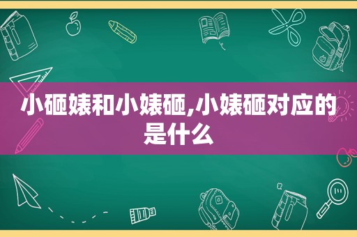 小砸婊和小婊砸,小婊砸对应的是什么