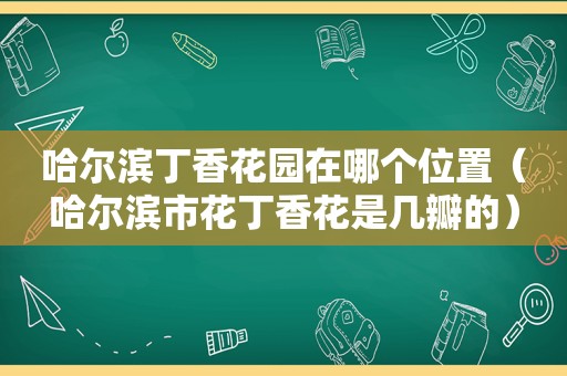 哈尔滨丁香花园在哪个位置（哈尔滨市花丁香花是几瓣的）