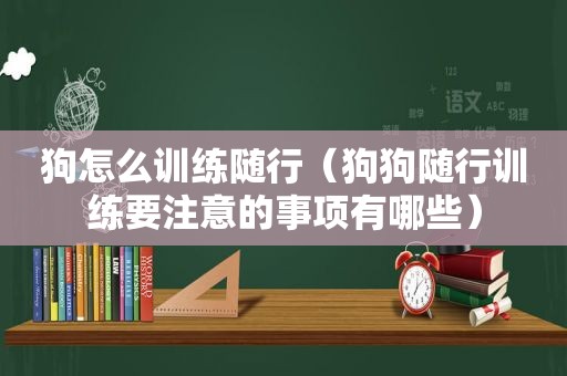 狗怎么训练随行（狗狗随行训练要注意的事项有哪些）