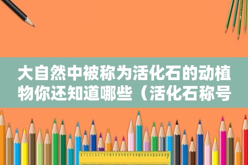 大自然中被称为活化石的动植物你还知道哪些（活化石称号的植物）