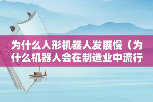 为什么人形机器人发展慢（为什么机器人会在制造业中流行起来?它们需要什么知识?）