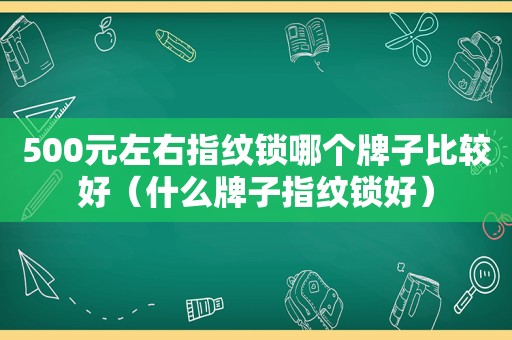 500元左右指纹锁哪个牌子比较好（什么牌子指纹锁好）