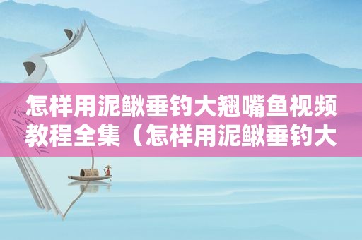 怎样用泥鳅垂钓大翘嘴鱼视频教程全集（怎样用泥鳅垂钓大翘嘴鱼视频教程下载）