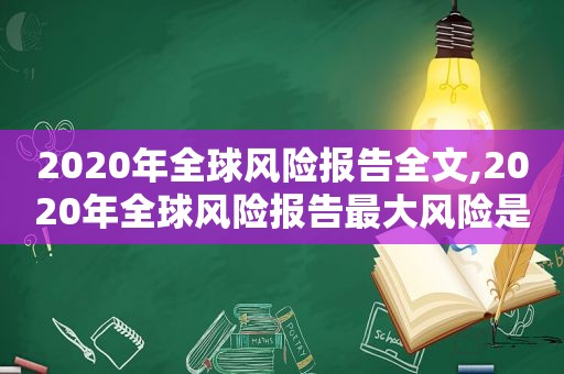 2020年全球风险报告全文,2020年全球风险报告最大风险是什么