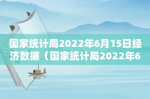 国家统计局2022年6月15日经济数据（国家统计局2022年6月发布会）