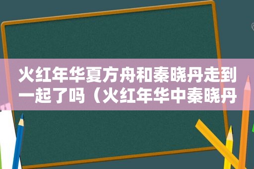 火红年华夏方舟和秦晓丹走到一起了吗（火红年华中秦晓丹的结局）