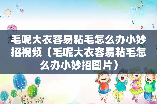 毛呢大衣容易粘毛怎么办小妙招视频（毛呢大衣容易粘毛怎么办小妙招图片）