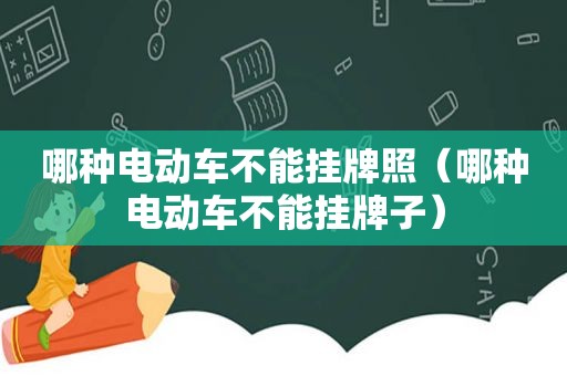 哪种电动车不能挂牌照（哪种电动车不能挂牌子）