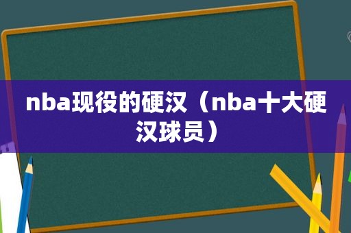 nba现役的硬汉（nba十大硬汉球员）