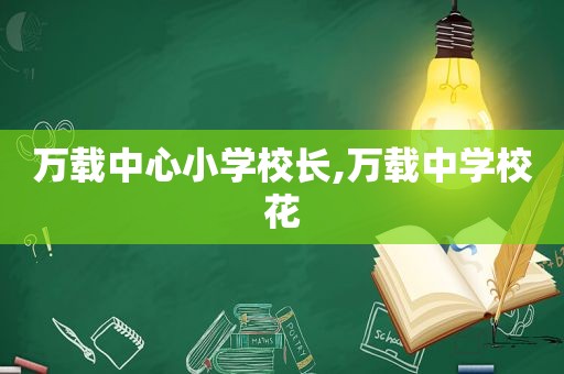 万载中心小学校长,万载中学校花