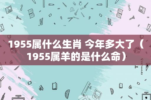 1955属什么生肖 今年多大了（1955属羊的是什么命）