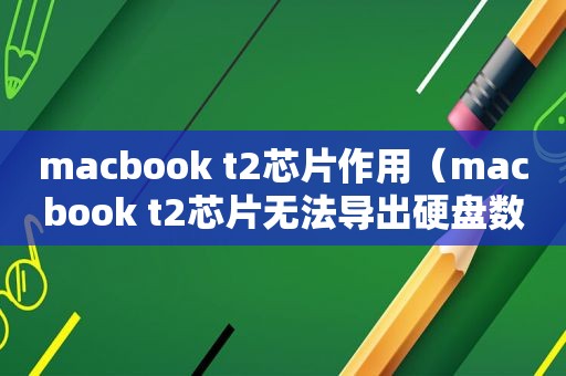 macbook t2芯片作用（macbook t2芯片无法导出硬盘数据）