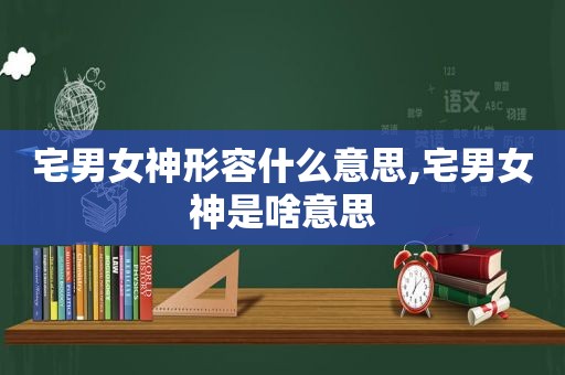 宅男女神形容什么意思,宅男女神是啥意思