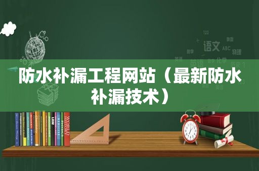 防水补漏工程网站（最新防水补漏技术）