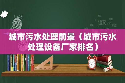 城市污水处理前景（城市污水处理设备厂家排名）