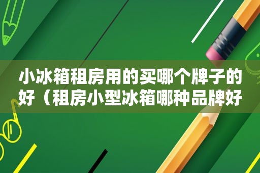 小冰箱租房用的买哪个牌子的好（租房小型冰箱哪种品牌好）