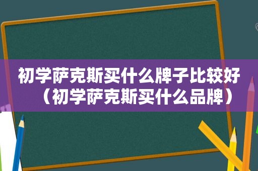 初学萨克斯买什么牌子比较好（初学萨克斯买什么品牌）