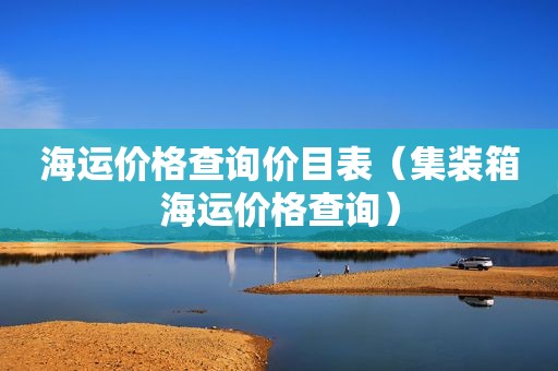 海运价格查询价目表（集装箱海运价格查询）