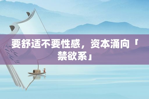 要舒适不要性感，资本涌向「禁欲系」