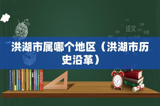 洪湖市属哪个地区（洪湖市历史沿革）