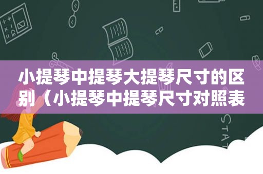 小提琴中提琴大提琴尺寸的区别（小提琴中提琴尺寸对照表）