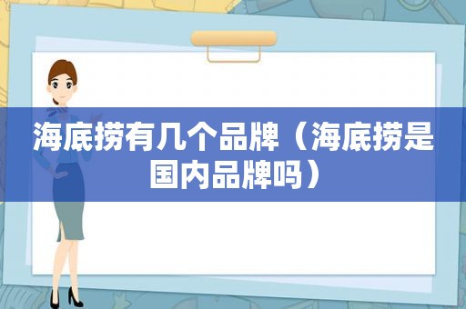 海底捞有几个品牌（海底捞是国内品牌吗）