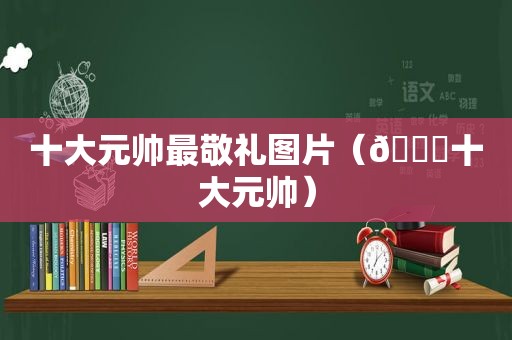 十大元帅最敬礼图片（🔟十大元帅）