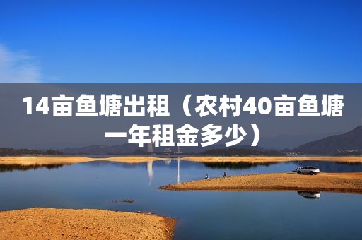 14亩鱼塘出租（农村40亩鱼塘一年租金多少）