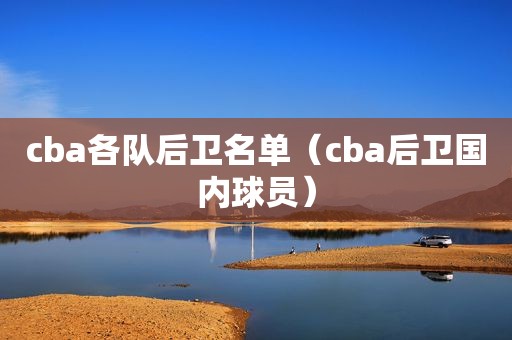 cba各队后卫名单（cba后卫国内球员）