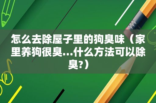 怎么去除屋子里的狗臭味（家里养狗很臭…什么方法可以除臭?）