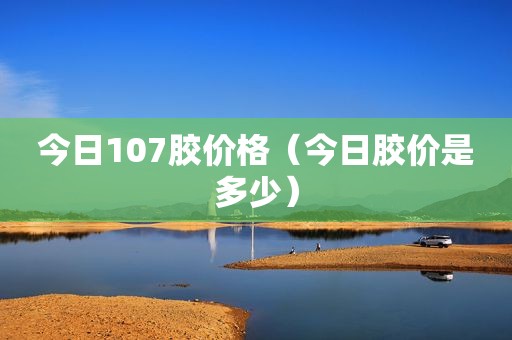 今日107胶价格（今日胶价是多少）