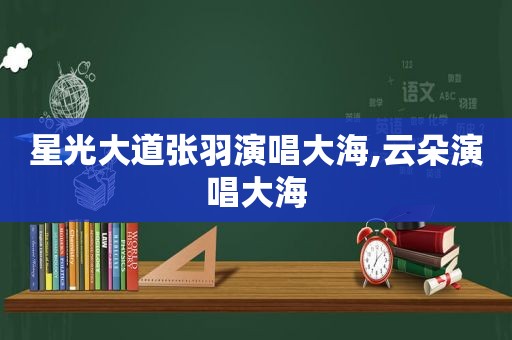 星光大道张羽演唱大海,云朵演唱大海