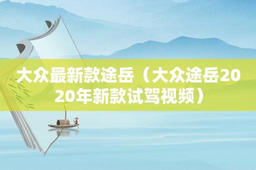 大众最新款途岳（大众途岳2020年新款试驾视频）