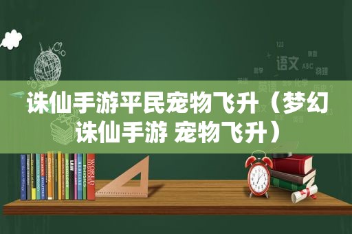 诛仙手游平民宠物飞升（梦幻诛仙手游 宠物飞升）