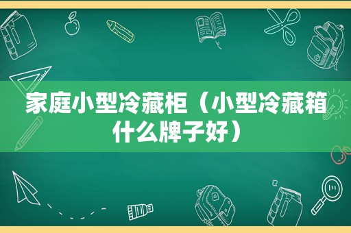 家庭小型冷藏柜（小型冷藏箱什么牌子好）