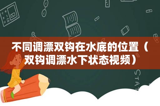 不同调漂双钩在水底的位置（双钩调漂水下状态视频）