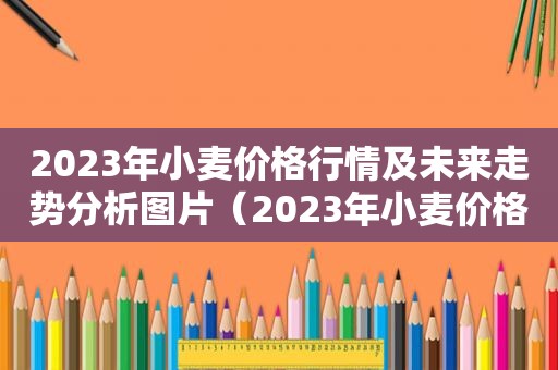 2023年小麦价格行情及未来走势分析图片（2023年小麦价格行情及未来走势分析图表）