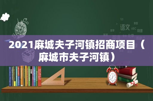 2021麻城夫子河镇招商项目（麻城市夫子河镇）