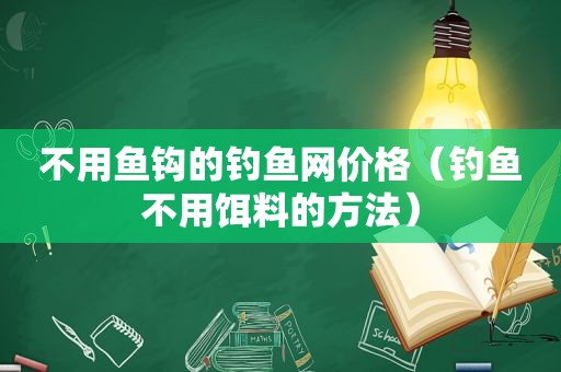 不用鱼钩的钓鱼网价格（钓鱼不用饵料的方法）