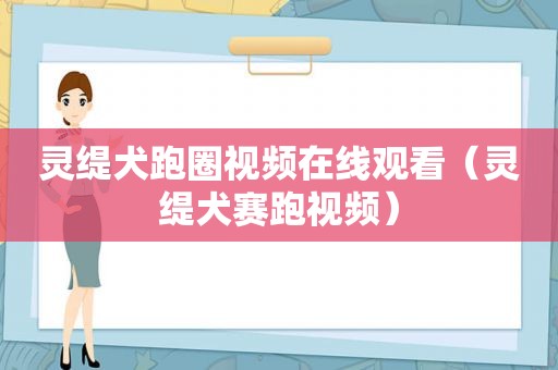 灵缇犬跑圈视频在线观看（灵缇犬赛跑视频）