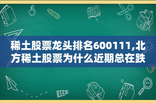 稀土股票龙头排名600111,北方稀土股票为什么近期总在跌