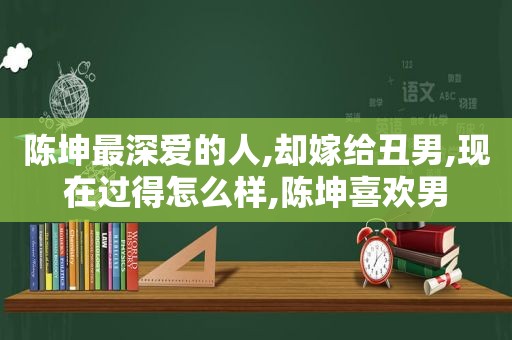 陈坤最深爱的人,却嫁给丑男,现在过得怎么样,陈坤喜欢男