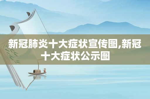 新冠肺炎十大症状宣传图,新冠十大症状公示图  第1张