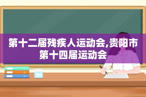 第十二届残疾人运动会,贵阳市第十四届运动会