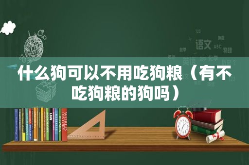 什么狗可以不用吃狗粮（有不吃狗粮的狗吗）