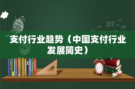 支付行业趋势（中国支付行业发展简史）  第1张