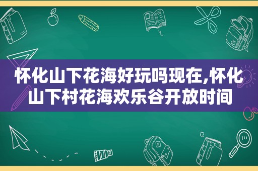 怀化山下花海好玩吗现在,怀化山下村花海欢乐谷开放时间  第1张