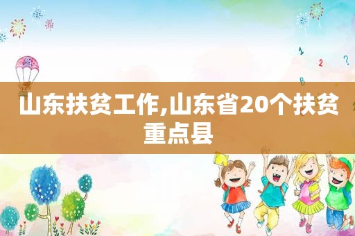 山东扶贫工作,山东省20个扶贫重点县