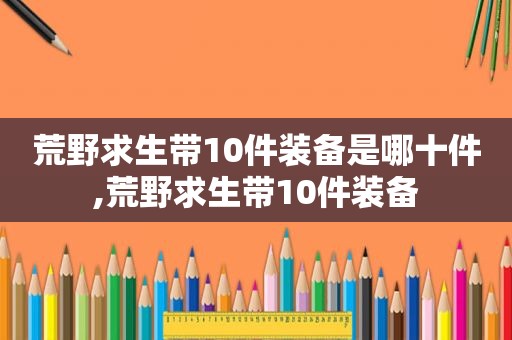 荒野求生带10件装备是哪十件,荒野求生带10件装备