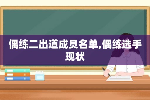 偶练二出道成员名单,偶练选手现状